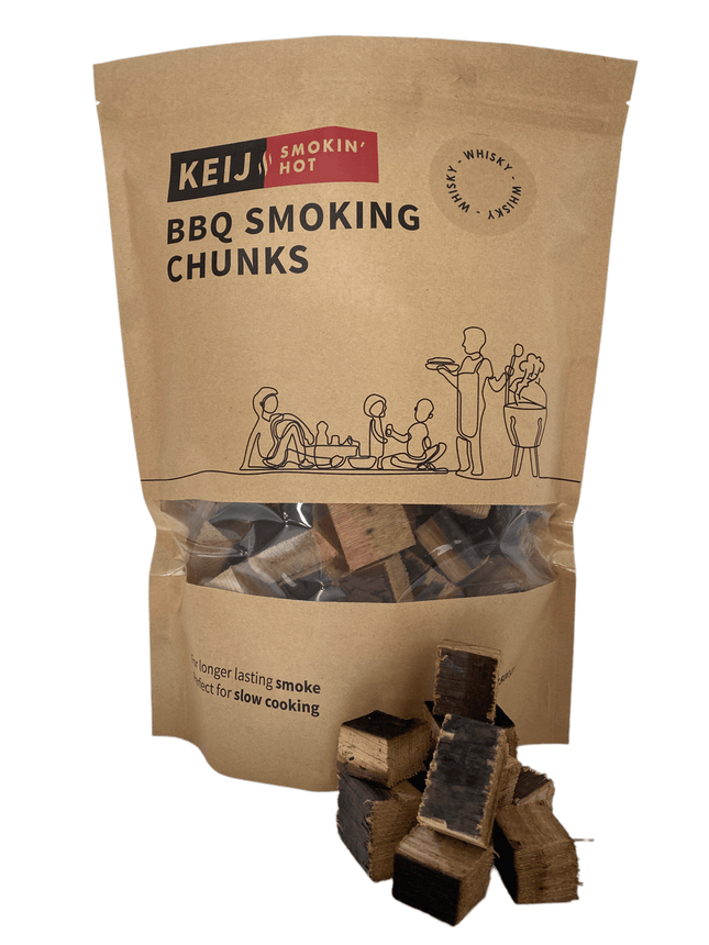 Keij Kamado BBQ Whiskey Oak Smoking Chunks - 1500g