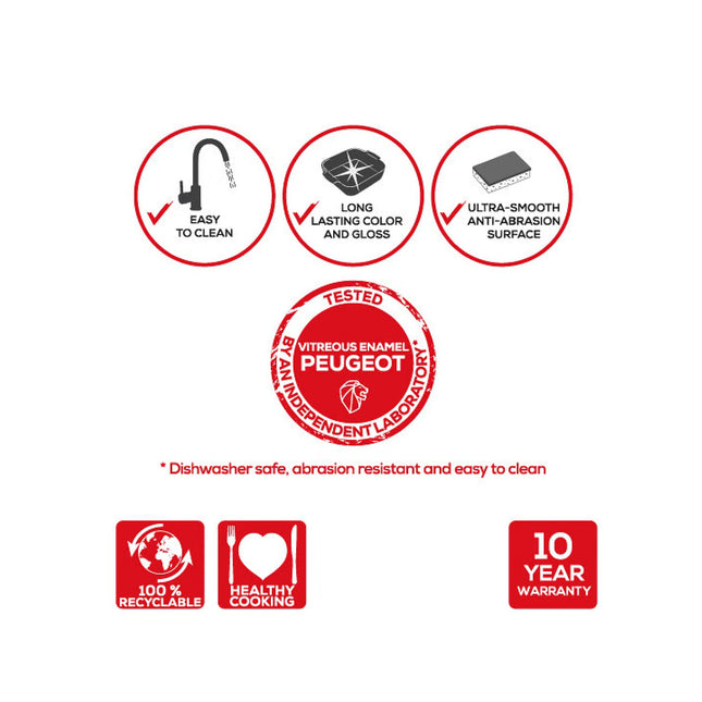 Peugeot Ovenschalen VK 36 cm - vert sauge