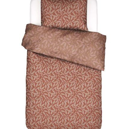 Essenza Dekbedovertrek Clea, Terracotta 140x200/220 cm