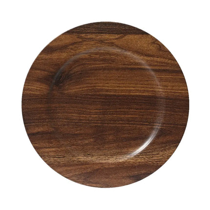 Decobord - Ø33cm - bruin