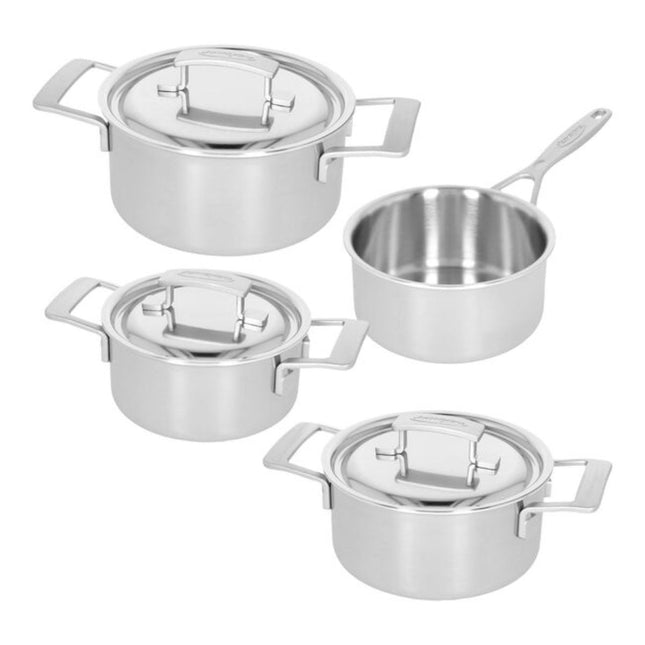 Demeyere Industry 5 Pannenset 4-delig – RVS, Aluminium Kern