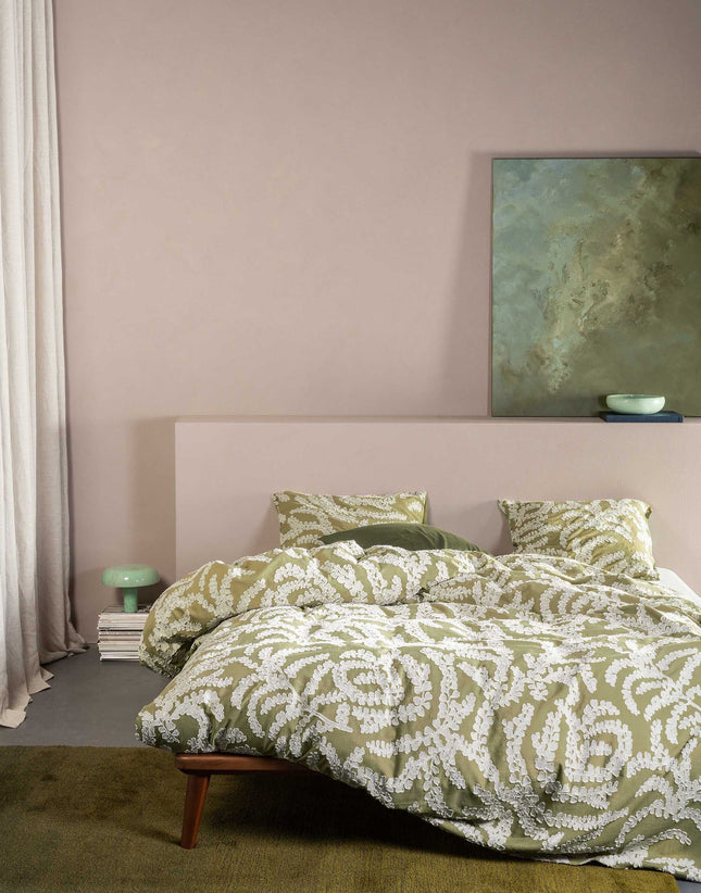 Essenza Dekbedovertrek Eleria Cedar green 240x200/220 cm