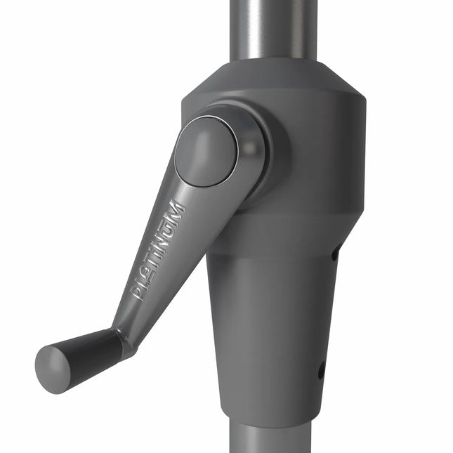 Platinum Riva parasol Ø350cm - Lichtgrijs