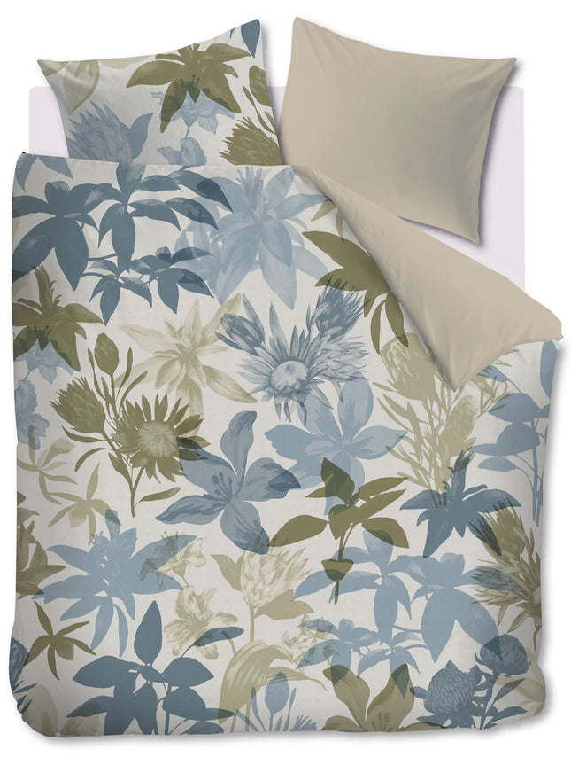 Beddinghouse Dekbedovertrek Flori Blue 240x200/220 cm
