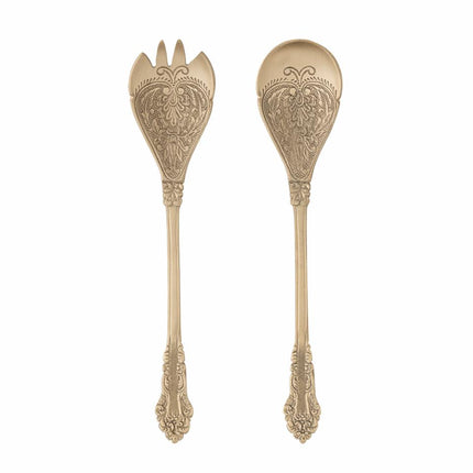 Bloomingville Kalima Saladebestek set van 2 messing