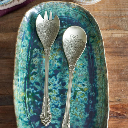 Bloomingville Kalima Saladebestek set van 2 messing