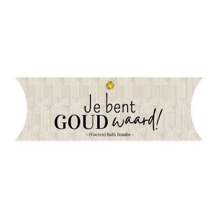 The Big Gifts Gondeldoosje Bath Bombs – Je bent goud waard