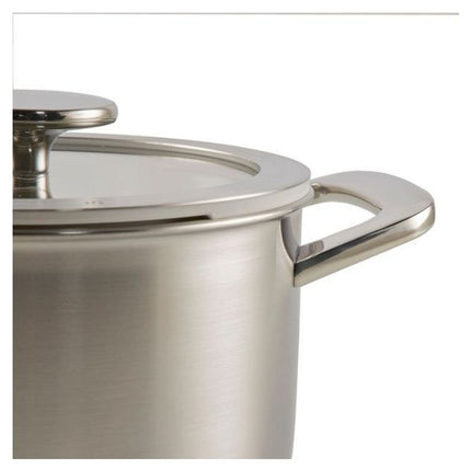Habonne Allure Kookpan 18 cm met Glasdeksel – RVS