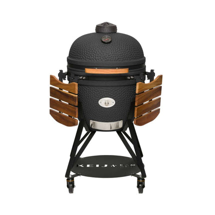 Keij Kamado Legend XLarge Mat Zwart Walnoot - 23 Inch