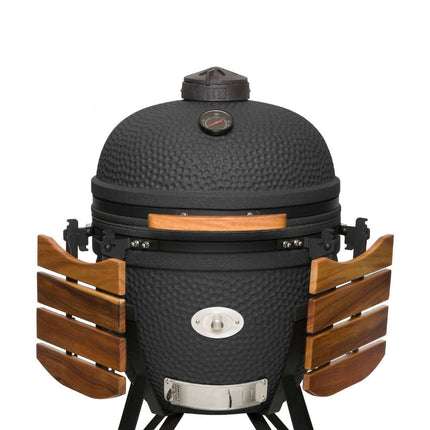 Keij Kamado Legend XLarge Mat Zwart Walnoot - 23 Inch