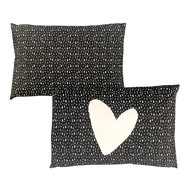 Kussen The Big Gifts - Zwart Hart - 40x60 cm