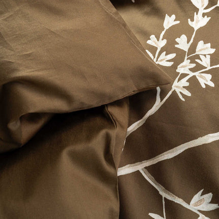 Essenza Dekbedovertrek Lucienne, Slate brown 140x200/220 cm