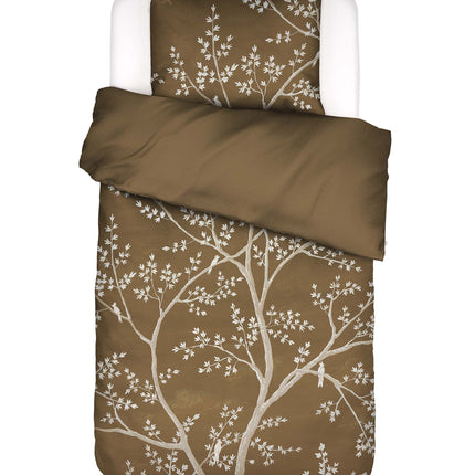 Essenza Dekbedovertrek Lucienne, Slate Brown 240x200/220 cm