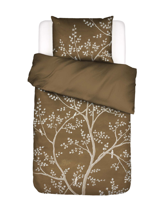 Essenza Dekbedovertrek Lucienne, Slate Brown 240x200/220 cm