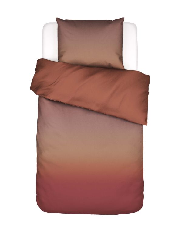 Essenza Dekbedovertrek Lunare terracotta 240x200/220 cm
