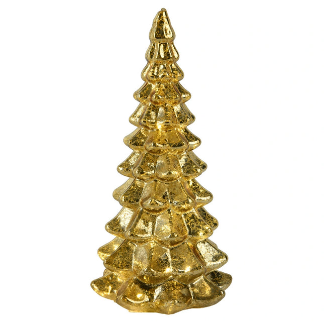 Micro LED Boom glas - 10xh.21 cm - goud+warm wit