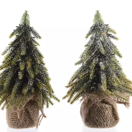 Mini Boom glitter/snow - 12xh20cm - groen