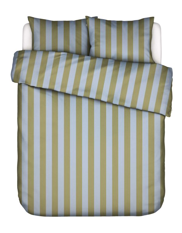 Essenza Dekbedovertrek Minte stripe Cedar Green - Ice Blue 240x200/220 cm