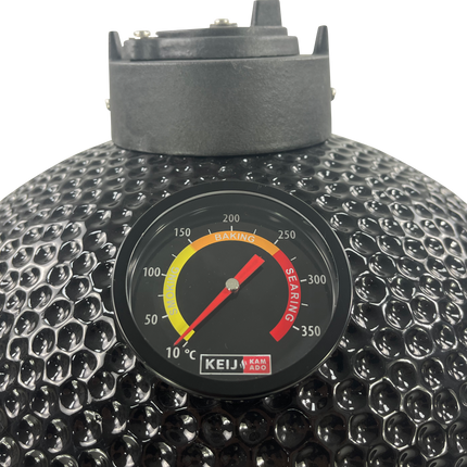 Keij Kamado Pro Compact Glanzend Zwart  15 Inch