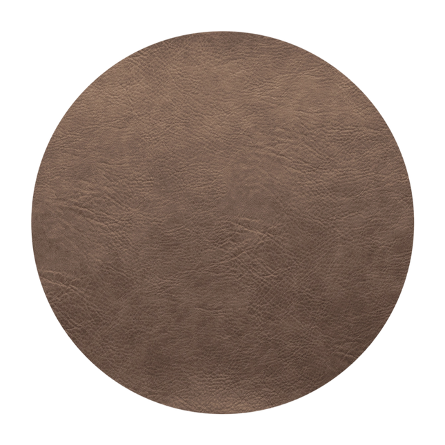 Asa vegan leather Placemat 38 cm - nougat