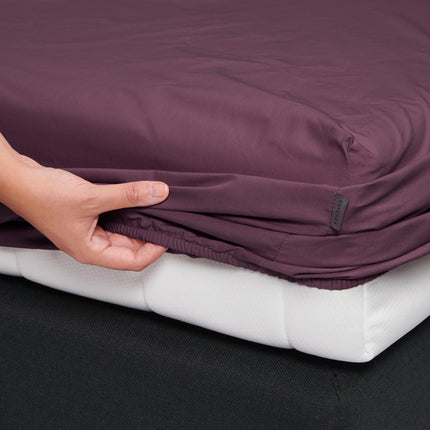 Essenza Hoeslaken Percale Marsala 90x210 cm