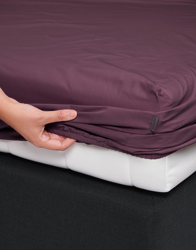 Essenza Hoeslaken Percale Marsala 90x210 cm