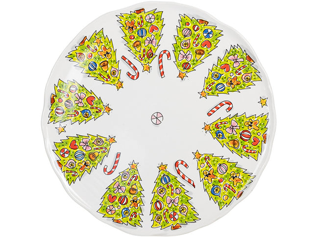 Blond Amsterdam Christmas Plate Wave Edge - 31 cm