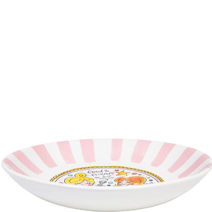 Blond Amsterdam Even Bijkletsen Diep Bord 23 cm Roze