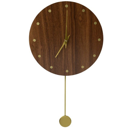 Klok MDF - L 30 x H 53 cm - walnoot