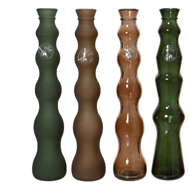 Vaas recycled glas - Ø 7 x h. 32 cm