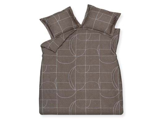 Vandyck Dekbedovertrek Puzzle 240x200/220 cm espresso