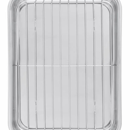 Scanpan Impact Braadslede met rooster RVS - 42 x 26 cm