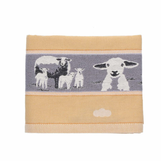 Bunzlau Castle Theedoek Sheep - Dark Green