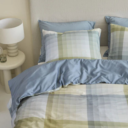 Beddinghouse Dekbedovertrek Sil Blue Green 140x200/220 cm