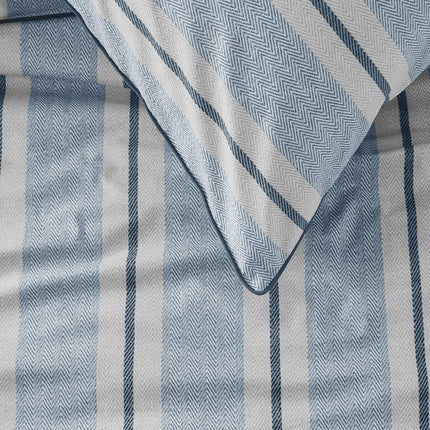 Beddinghouse Riviera Maison Dekbedovertrek Silvan Blue 240x200/220 cm