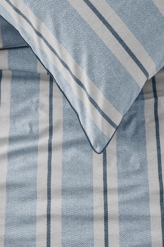 Beddinghouse Riviera Maison Dekbedovertrek Silvan Blue 140x200/220 cm