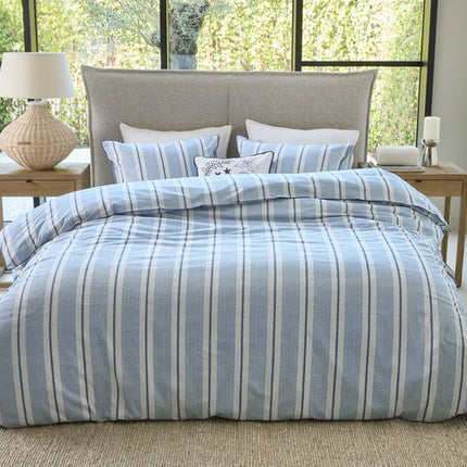 Beddinghouse Riviera Maison Dekbedovertrek Silvan Blue 240x200/220 cm