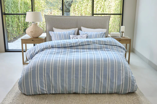 Beddinghouse Riviera Maison Dekbedovertrek Silvan Blue 240x200/220 cm