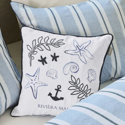 Beddinghouse Riviera Maison Dekbedovertrek Silvan Blue 240x200/220 cm