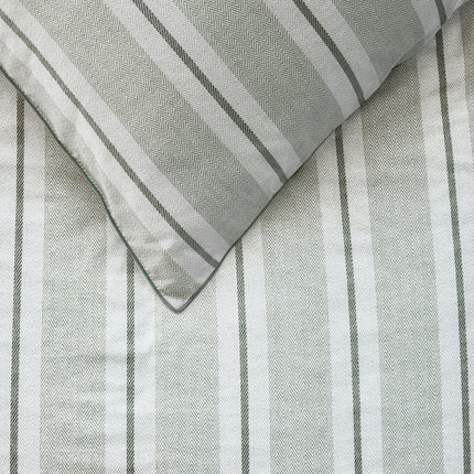 Beddinghouse Riviera Maison Dekbedovertrek Silvan Green 240x200/220 cm