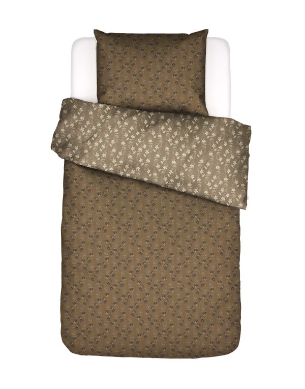 Essenza Dekbedovertrek Suri, Slate Brown 240x200/220 cm
