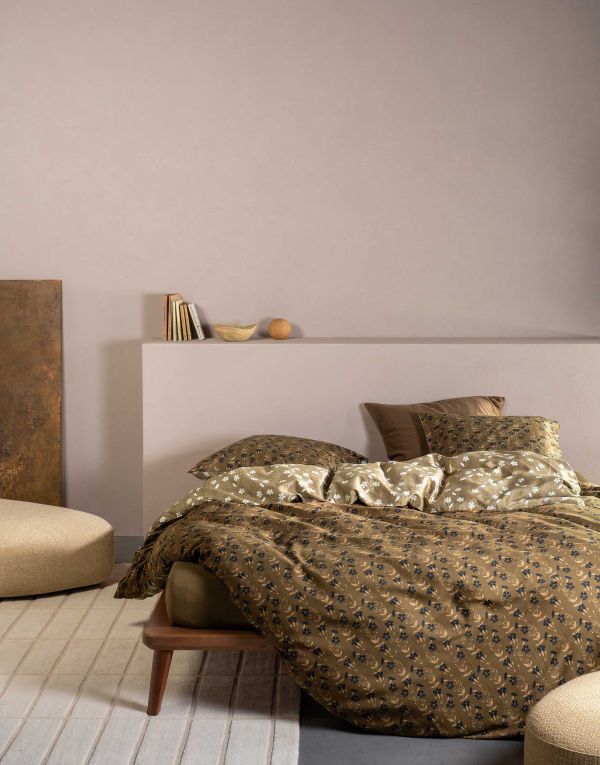 Essenza Dekbedovertrek Suri, Slate Brown 240x200/220 cm