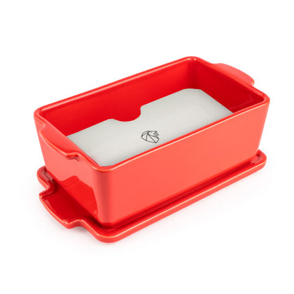 Peugeot Appolia Keramische Terrine met Pers 20 cm - Rood