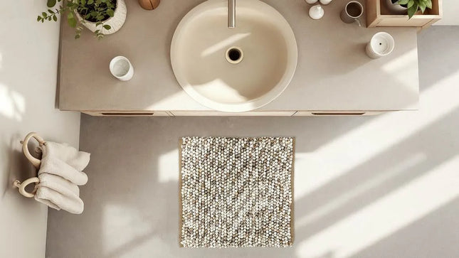 Heckettlane Badmat Zola 60x60 cm Natural